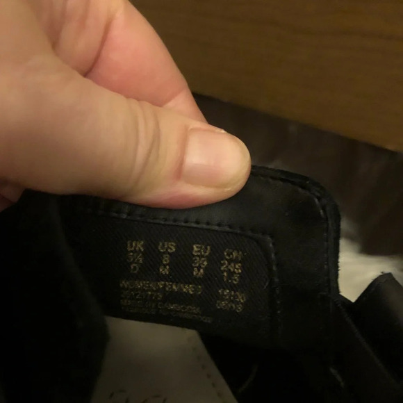 Clarks Black Suede studded Leather Heeled booties Boho Rocker - Picture 10 of 10